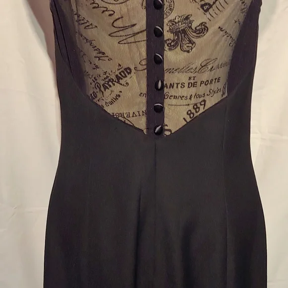 Floor Length Reggio Stunning Black Dress - Picture 5 of 6